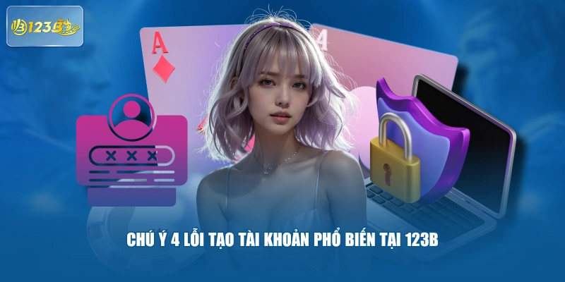 Chú Ý 4 Lỗi Tạo Tài Khoản Phổ Biến Tại 123B